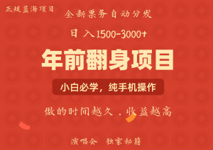 日入1000+ 娱乐项目 全国市场均有很大利润 长久稳定 新手当日变现-511资料网