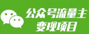 公众号流量主变现项目:每天2小时,普通人每月多挣三五千-511资料网