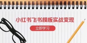 小红书飞书 模板实战变现：小红书快速起号，搭建一个赚钱的飞书模板-511资料网