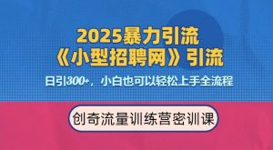 2025最新暴力引流方法，招聘平台一天引流300+，日变现多张，专业人士力荐-511资料网