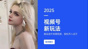 搬运老外奇葩视频，撸视频号分成计划收益，每天只需一小时，新手小白轻松月入过W-511资料网