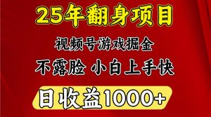一天收益1000+ 25年开年落地好项目-511资料网