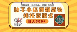 快手小店托管代运营 全程无需操作 二八分成 月入5000+-511资料网