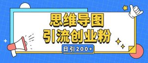 暴力引流全平台通用思维导图引流玩法ai一键生成日引200+-511资料网