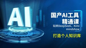 国产AI工具精通课，玩转DeepSeek，Kimi，mindshow，打造个人知识库-511资料网