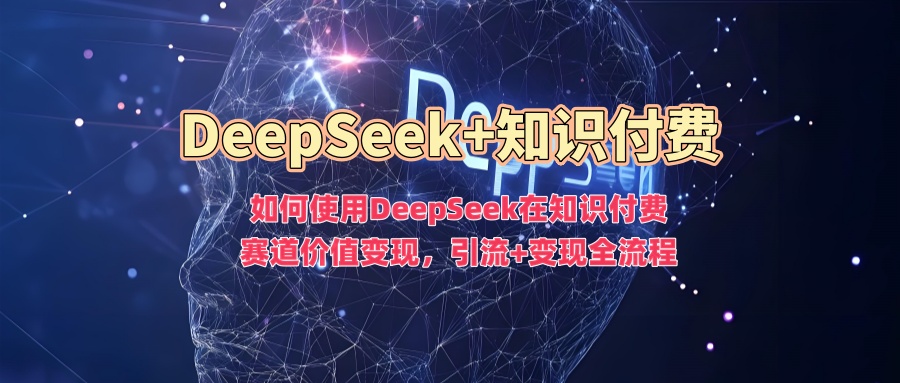 如何使用DeepSeek在知识付费赛道价值变现，引流+变现全流程-511资料网