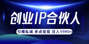 云帆·创业ip合伙人打造3.0，从0到1教你做网创，实现月入过W-511资料网