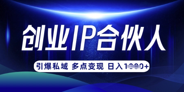 云帆·创业ip合伙人打造3.0，从0到1教你做网创，实现月入过W-511资料网