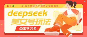 借助deepseek创作出各种风格的美女视频，7天快速涨粉，多种变现月入万元-511资料网