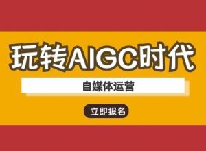 玩转AIGC时代-自媒体运营ai教程-511资料网