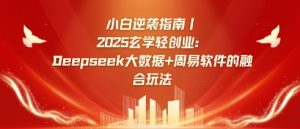 小白逆袭指南，2025玄学轻创业：Deepseek大数据+周易算法的融合玩法-511资料网