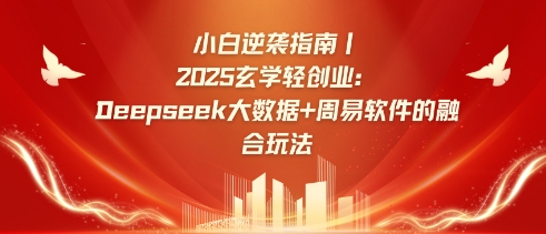 小白逆袭指南，2025玄学轻创业：Deepseek大数据+周易算法的融合玩法-511资料网