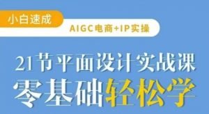 AIGC电商必备实操21节平面设计实战课，教你玩转AI-511资料网