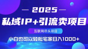 私域IP+引流卖项目，小白也可以做到轻松宅家日入1000+-511资料网