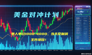 2025年最暴力项目“美金先登计划”最新最强对冲战法，每日实际收益1K-4K-511资料网