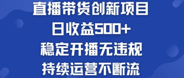 淘宝无人直播带货创新项目：日收益500+  稳定开播无违规  持续运营不断流【揭秘】-511资料网