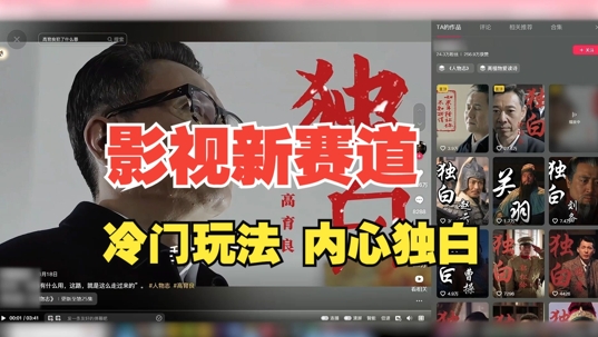 最新影视解说玩法，人物独白，30天涨粉24万+，全流程拆解【揭秘】-511资料网