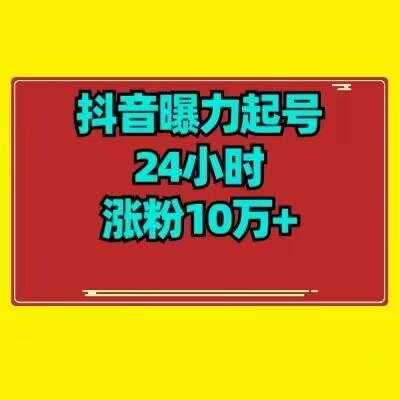 抖音曝力起号24小时涨粉10万+教程拆解-511资料网