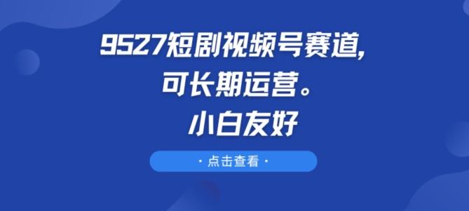 9527短剧视频号赛道，可长期运营，小白友好【揭秘】-511资料网