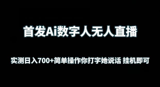 首发Ai数字人无人直播，实测日入700+无脑操作 你打字她说话挂机即可【揭秘】-511资料网