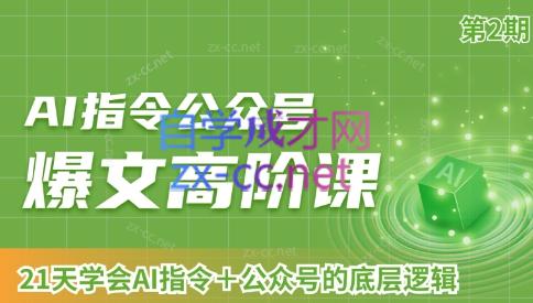 AI破局俱乐部·AI指令公众号高阶课（第2期）-511资料网