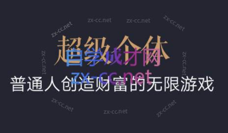 超级个体·普通人创造财富的无限游戏-511资料网