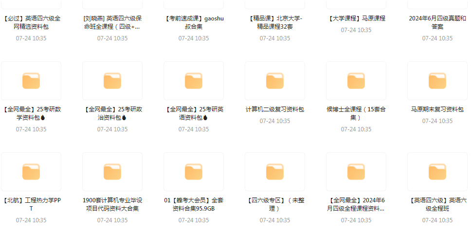 大学资源最全合集-511资料网