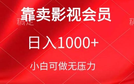靠卖影视会员，日入1000+，落地保姆级教程，新手可学【揭秘】-511资料网