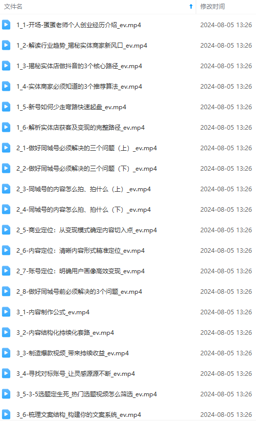 图片[1]-实体店老板获客特训营：认知、定位、文案、矩阵、直播、AI等(72节-511资料网