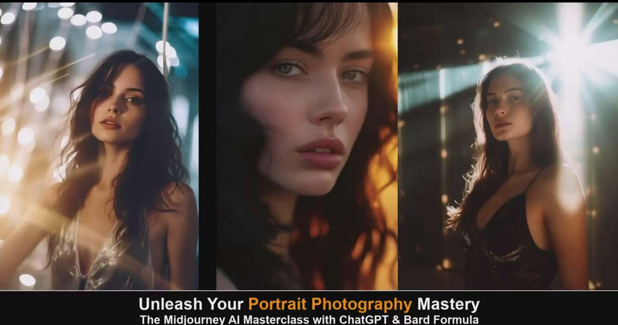 图片[6]-(9312期)Midjourney v5 ChatGPT 和 Bard AI人工智能人像摄影大师班-15节-中英字幕-511资料网