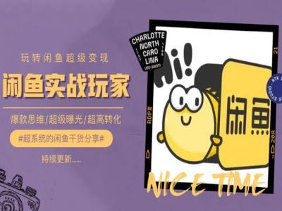 手把手教你0到1系统玩转闲鱼变现，爆款思维/超级曝光/超高转化-511资料网