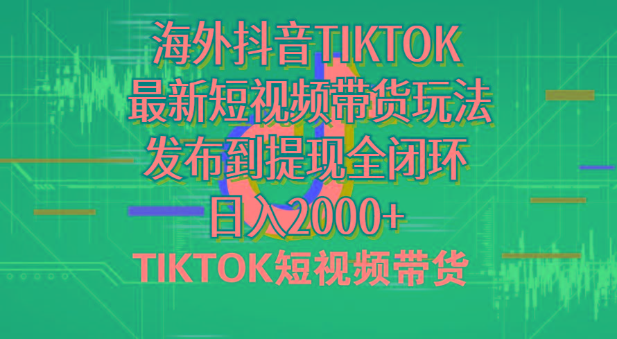 海外短视频带货，最新短视频带货玩法发布到提现全闭环，日入2000+-511资料网