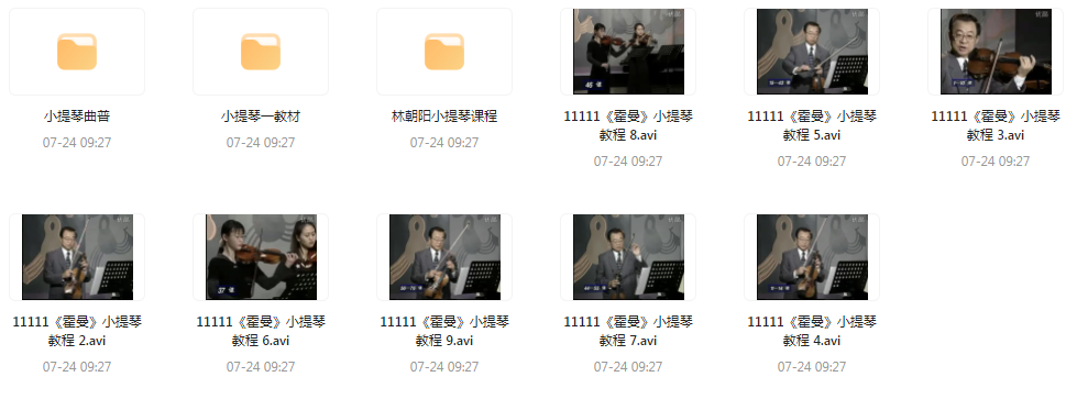 霍曼小提琴教学视频-511资料网