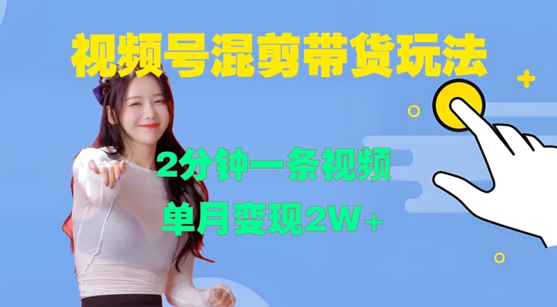 视频号混剪玩法，2分钟一条视频，单月变现2W+【揭秘】-511资料网