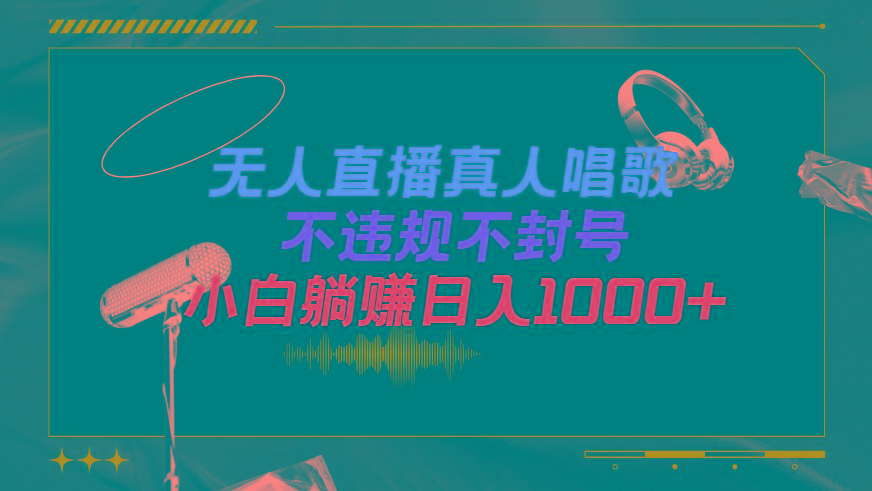 (9622期)抖音24小时无人直播音乐，不违规，不封号纯撸音浪，小白实操当天日入1000+-511资料网