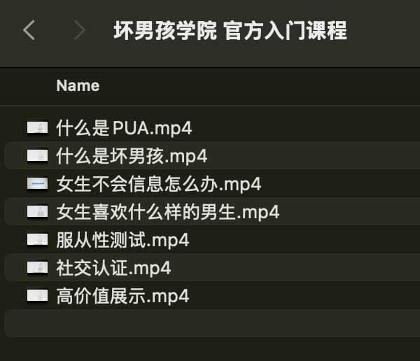 坏男孩学院 官方入门课程-511资料网