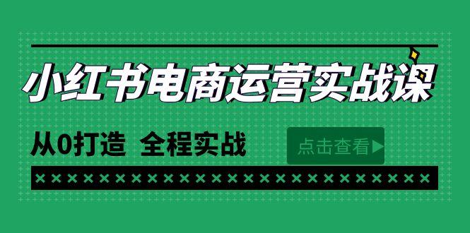 (9946期)最新小红书·电商运营实战课，从0打造  全程实战(65节视频课)-511资料网
