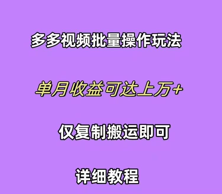 (10029期)拼多多视频带货快速过爆款选品教程 每天轻轻松松赚取三位数佣金 小白必…-511资料网