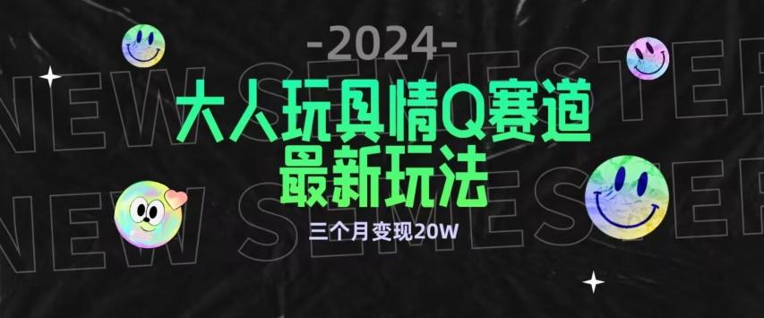 全新大人玩具情Q赛道合规新玩法，公转私域不封号流量多渠道变现，三个月变现20W【揭秘】-511资料网