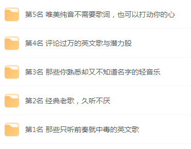 【无损音乐分享】网易云音乐收藏榜单前五名合集 精选好歌-511资料网