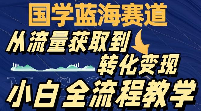 国学蓝海赛道，从流量获取，到转化变现，全流程教学-511资料网