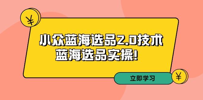 拼多多培训第33期：小众蓝海选品2.0技术-蓝海选品实操！-511资料网