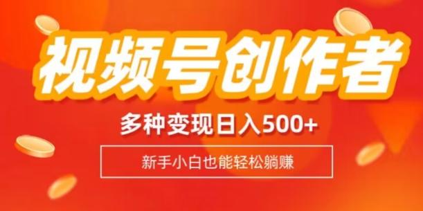 视频号创作者计划，多种变现方式，日入500+【内附1080g视频素材】-511资料网