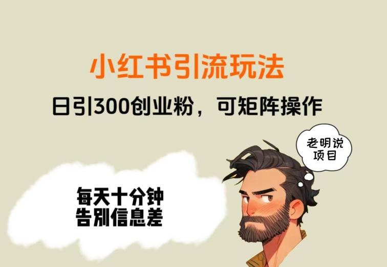 靠小红书视频日印300粉，两分钟一个视频轻松矩阵-511资料网