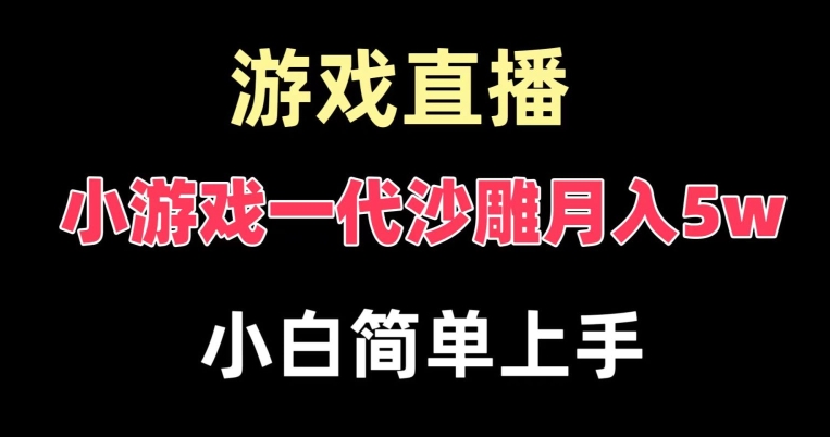 玩小游戏一代沙雕月入5w，爆裂变现，快速拿结果，高级保姆式教学【揭秘】-511资料网