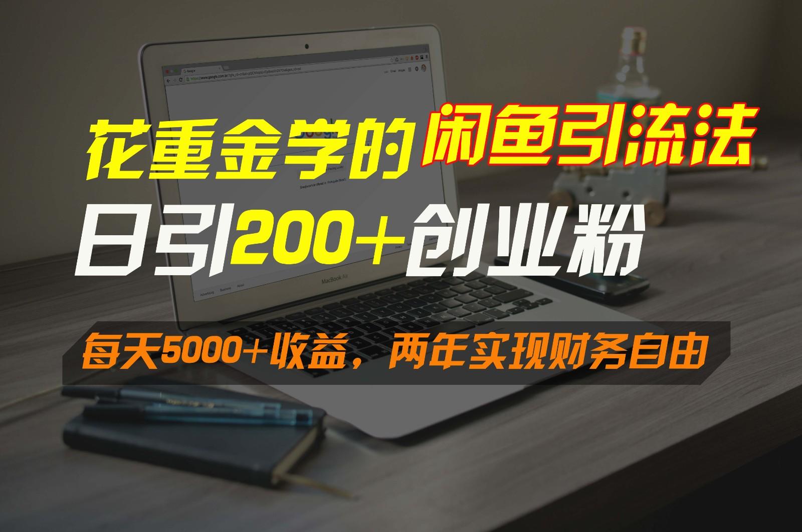 花重金学的闲鱼引流法，日引流300+创业粉，每天5000+收益，两年实现财务自由-511资料网