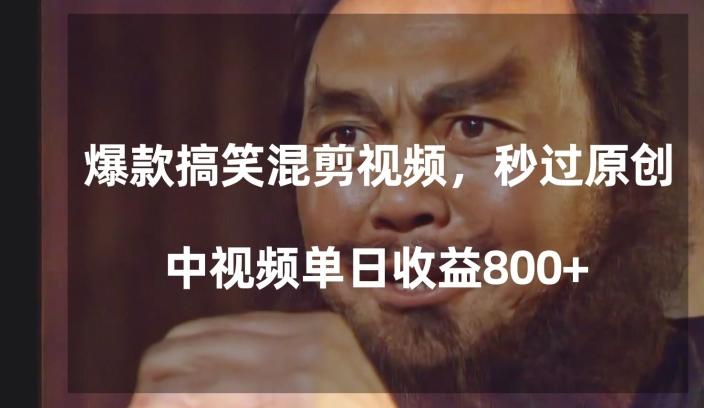 爆款搞笑混剪视频，百分百过原创，单日中视频播放收益800+【揭秘】-511资料网