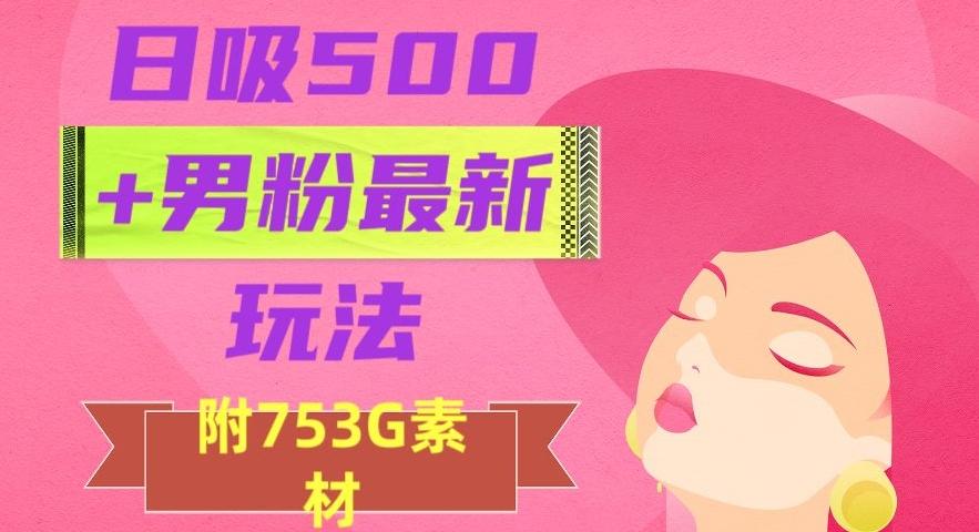 日吸500+男粉最新玩法，从作品制作到如何引流及后端变现，保姆级教程【揭秘】-511资料网