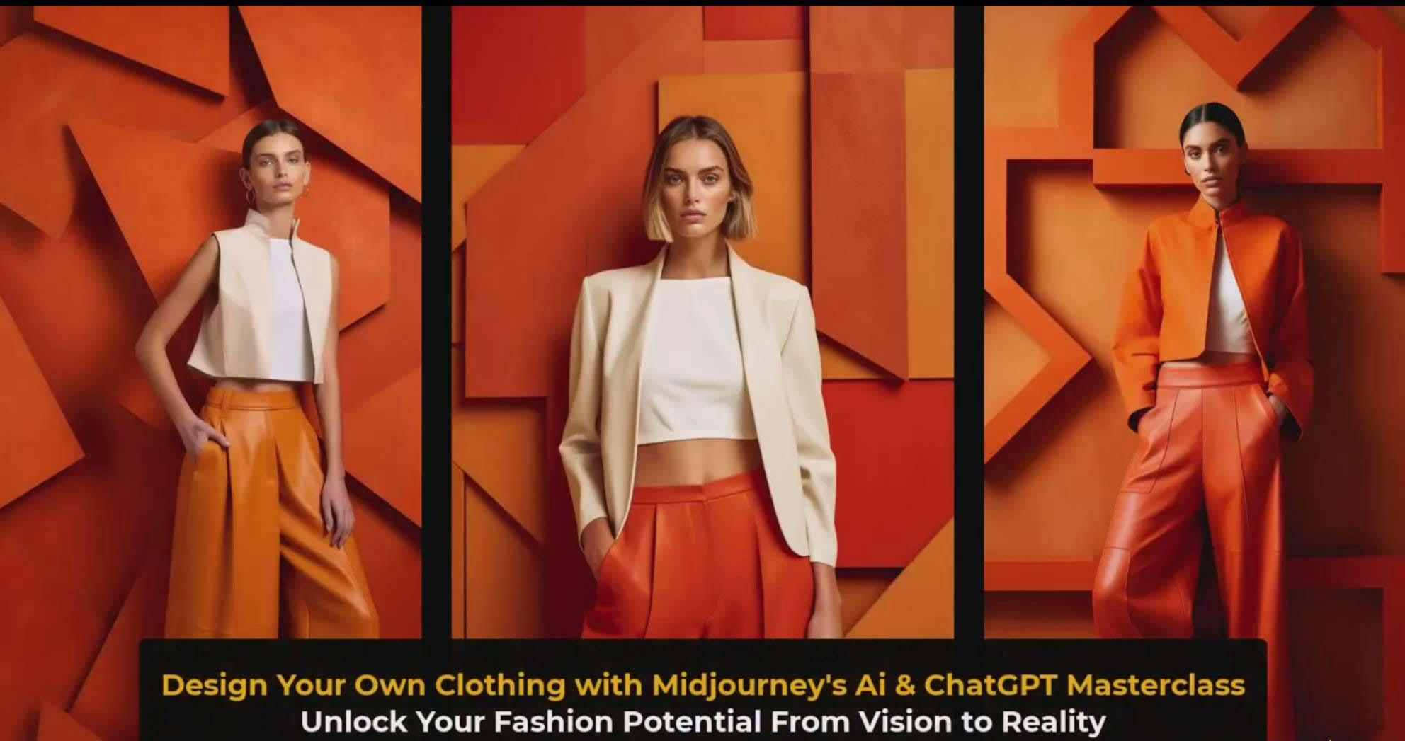 图片[3]-利用 Midjourneys Ai 人工智能设计自己的服装AI大师班-10节课-中英字幕-511资料网