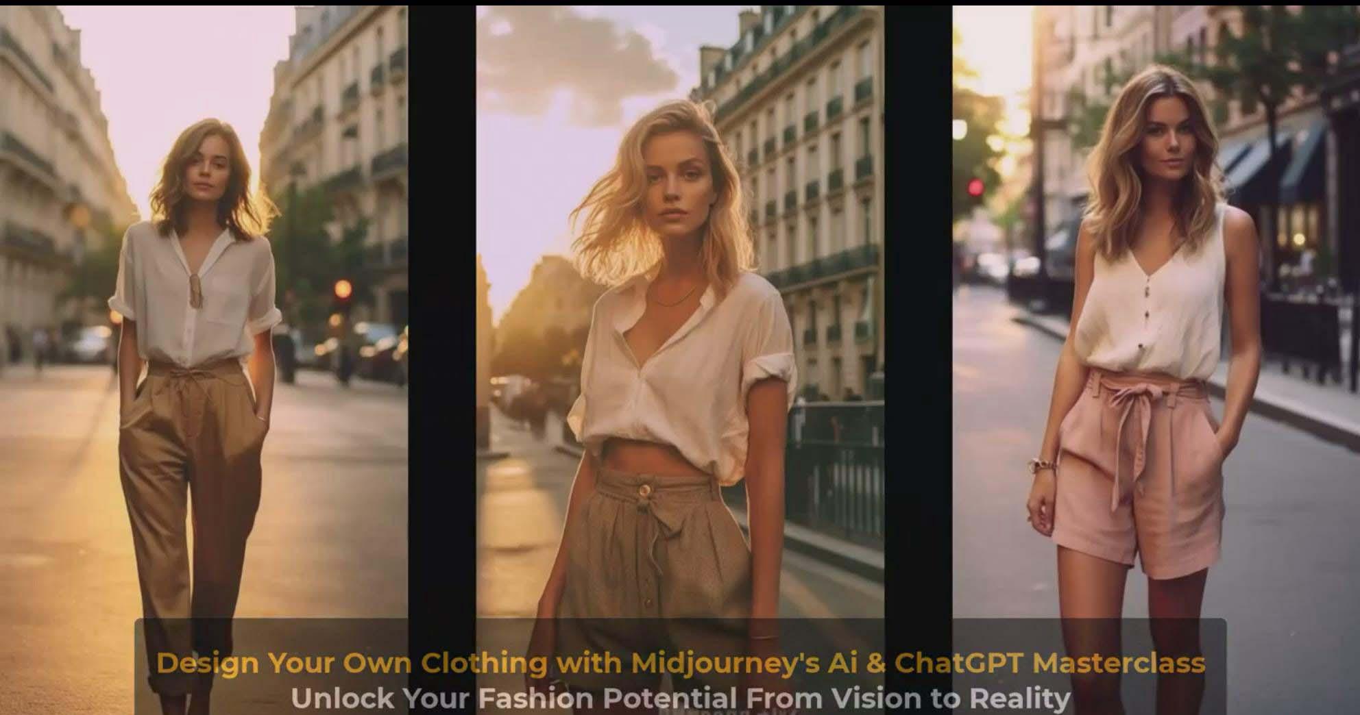 图片[9]-利用 Midjourneys Ai 人工智能设计自己的服装AI大师班-10节课-中英字幕-511资料网